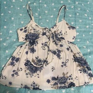 AMERICAN EAGLE FLORAL TANK XS